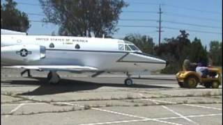 Castle Air Museum T39 Sabreliner Roll Out [upl. by Ximenes]