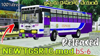 NEW TGSRTC BS6express bus mod for bussid relesed downlod now [upl. by Carlyn653]