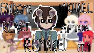 FANDOMS REACT  Michael Afton REMAKE [upl. by Kelly55]