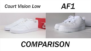 Comparing the Nike Air Force 1 and Nike Court Vision Low  What’s the Difference [upl. by Guadalupe]