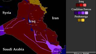 The Invasion Of Iraq Every Hour March 17May 1 [upl. by Knorring137]