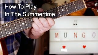 In The Summertime Mungo Jerry Acoustic Guitar Lesson [upl. by Xella]