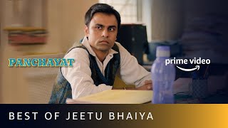 Best of Jeetu Bhaiya  Panchayat  Amazon Prime Video [upl. by Yemrej]