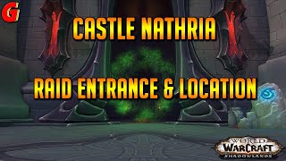 Castle Nathria Raid Entrance amp Location  Shadowlands [upl. by Judus447]