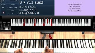 My Cherie Amour by Stevie Wonder  Piano Tutorial [upl. by Yehudit]