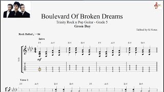 Boulevard Of Broken Dreams  Green Day  Trinity Rock amp Pop Guitar5 [upl. by Nwahshar101]