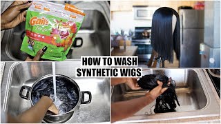 How To Properly Wash amp Maintain Synthetic Wigs [upl. by Leeda]