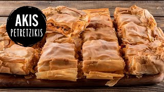 Greek Rustic Chicken Pie  Akis Petretzikis [upl. by Leirbaj481]