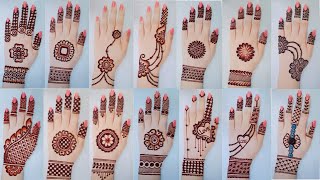 Top 50 mehndi designs karwachauth gol tikki amp tricks mehandi designs backhandArabic henna mehndi [upl. by Nelra]