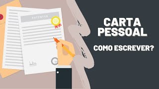 CARTA PESSOAL  Aprenda como escrever [upl. by Immac]