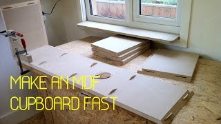 DIY  Make an mdf storage cupboard  A timelapse tutorial [upl. by Lundin]