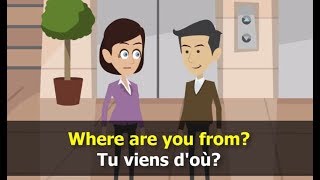 apprendre langlais conversation  leçon 1 [upl. by Nynahs]