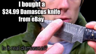 I bought a 2499 Damascus Knife From Ebay I Couldnt Believe What I Received [upl. by Pascasia483]