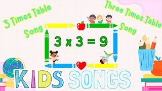 The 3 Times Table Song Multiplying by 3  Silly School Songs [upl. by Eiruam]