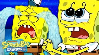 Every Time SpongeBob CRIES Ever 😭 [upl. by Etnom]