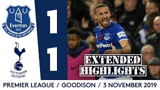 EXTENDED HIGHLIGHTS EVERTON 11 SPURS  LATE TOSUN EQUALISER AFTER HEARTBREAKING INJURY FOR GOMES [upl. by Nirre]