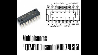 Multiplexores  Ejemplo 1 usando MUX 74LS151 [upl. by Ardried]