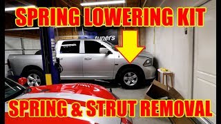 Lowering RAM 1500 Front Suspension 2WD [upl. by Aitnecserc]