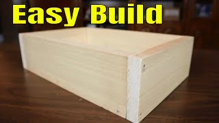 How To Make A Wooden Box For Beginners  The Simple Way [upl. by Sidnac]