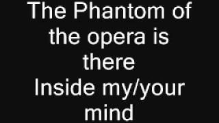 The Phantom of the opera Lyrics [upl. by Esylla]