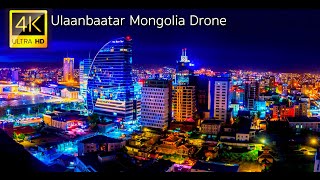 Ulaanbaatar Mongolia  4K Drone Video [upl. by Aissela96]