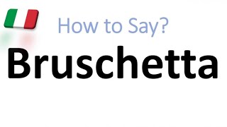 How to Pronounce Bruschetta CORRECTLY And WHY [upl. by Mallen646]