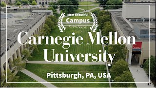 USA🇺🇸 Carnegie Mellon University The Most Beautiful Campus Tour l 4K Drone [upl. by Galligan]