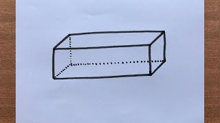 How to Draw Rectangular Prism [upl. by Posner]