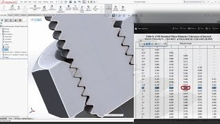 SolidWorks Tutorial  Threads and Tolerances Nut and Bolt M10  Explain [upl. by Lidstone]