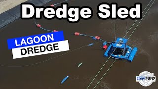 Dredge Sled Drone Footage  Lagoon Dredger System  Industrial Pond amp Lagoon Dredge Equipment [upl. by Nathalie995]