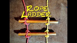 Marlin Spike Hitch Rope Ladder  How to Make a Simple Rope Ladder 🛠 [upl. by Enylhsa77]