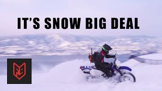 How To Ride A Motorcycle In Deep Snow  A Canadian Explains [upl. by Field]