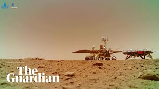 China releases footage from its Mars rover [upl. by Anne-Corinne389]