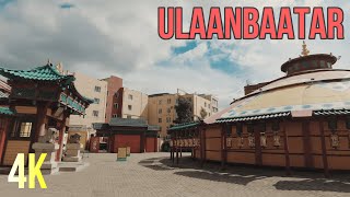 Ulaanbaatar Mongolia in 4K Walking Tour ウランバートル散歩 [upl. by Eeuqram196]