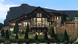 Minecraft  Mountain House Swiss Chalet Tutorial [upl. by Atilrac]