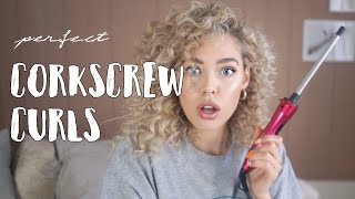 Perfect CORKSCREW CURLS  ALL you need to know [upl. by Atikan]