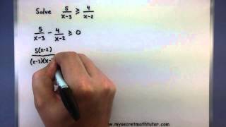 PreCalculus  Solving rational inequalities [upl. by Caye863]