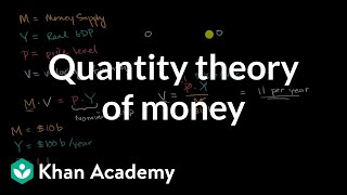 Quantity theory of money  AP Macroeconomics  Khan Academy [upl. by Stevy]