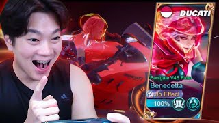 Review Skin Ducati Benedetta Rp 3 Juta  Mobile Legends [upl. by Katinka]