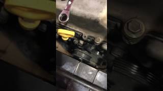 1996 Tacoma 27 power steering belt change [upl. by Barbara-Anne]