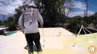 Lyons Roofing Polyurethane Foam Roof installation [upl. by Purse]