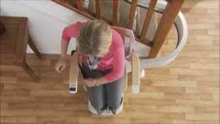 Acorn 180 Curved Stairlift Demonstration [upl. by Ellenor]