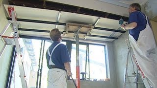 How to Install Metal Furring Channel Ceiling [upl. by Leahcimnaj83]