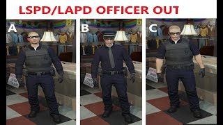 GTA 5 LSPDFR Officers Outfits PS4 LSPDLAPD [upl. by Enia898]