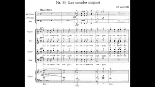 Anton Bruckner  Ecce sacerdos magnus WAB 13 w score [upl. by Niatirb]