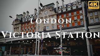 London Victoria Station Walk Through England 4K [upl. by Toshiko]