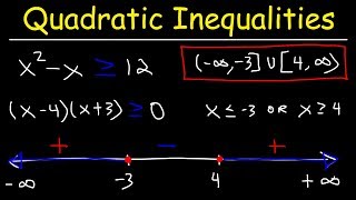 Quadratic Inequalities [upl. by Avril]