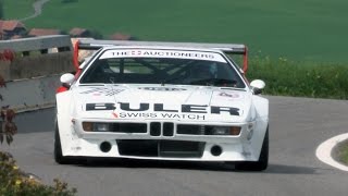 EPIC BMW M1 Procar two of this Monsters at Swiss Hillclimb Gurnigel 2015 [upl. by Llorre]