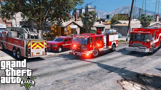 GTA 5 Play As A Firefighter Mod 44  Fire amp EMS Live Stream  EngineLadderRescueAmbulance amp Chief [upl. by Acceber]