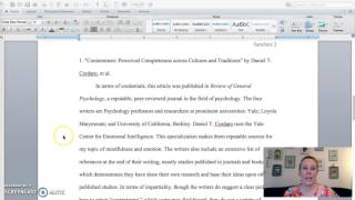 Annotated Bibliography Sample [upl. by Taylor]